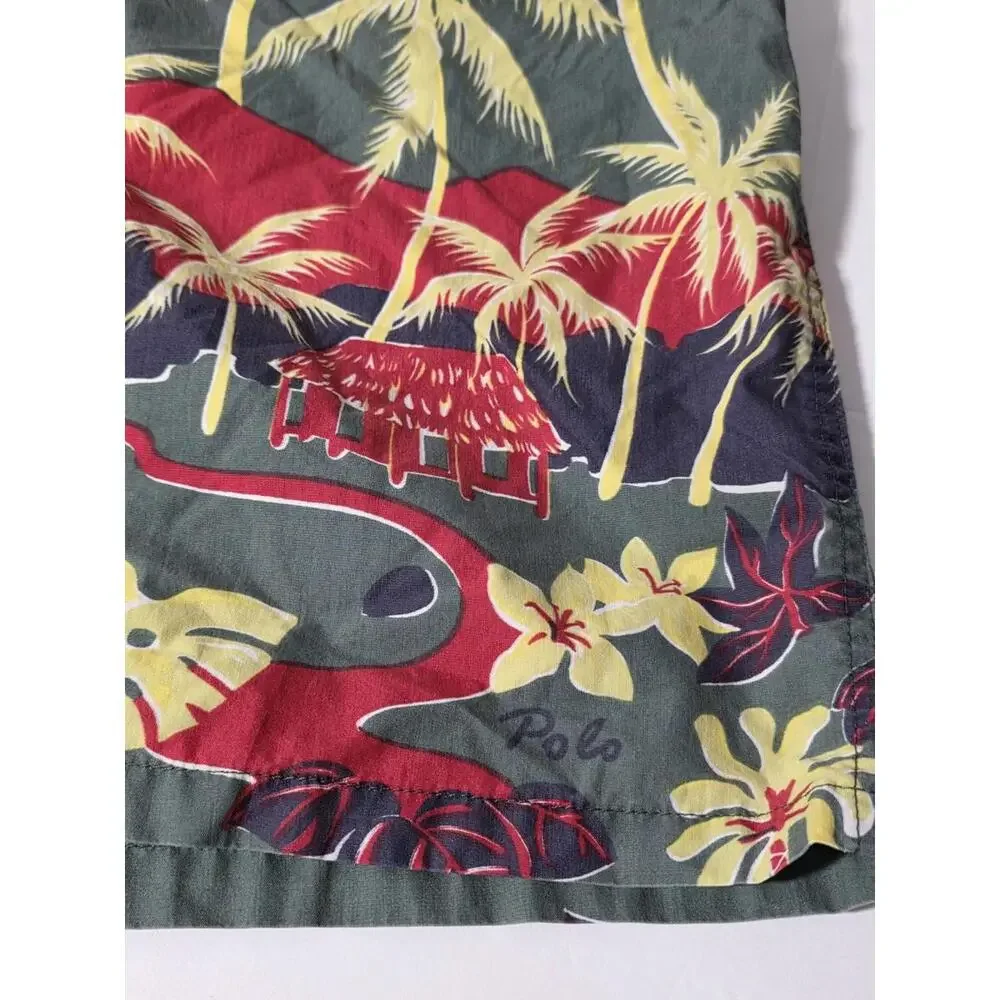 Polo Sport Ralph Lauren Swim Trunks Men’s 32 Tropical Palm Print Vintage Shorts‎